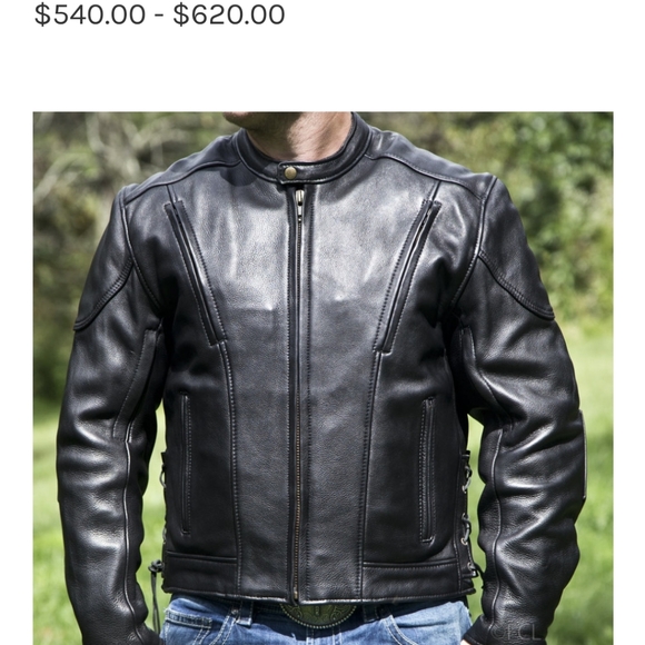 Mens Fox Creek Leather Jacket - Picture 6 of 6